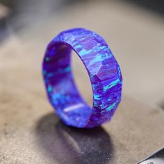 Lavender Purple Opal Ring – Patrick Adair Designs Solid Opal Ring, Opal Wedding Band, Lavender Opal, Purple Opal, October Birthstone Jewelry, Engagement Ring Opal, Blue Opal Ring, Black Opal Ring, Opal Wedding