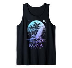 PRICES MAY VARY. this cool vintage Kona Hawaii Surf design for men and women is the perfect gift idea for surfer boys and girls. Lightweight, Classic fit, Double-needle sleeve and bottom hem Vintage Surfing, Surfer Boys, Surf Vintage, Kona Hawaii, Hawaii Surf, Surf Design, Vintage Surf, Surf Outfit, Cool Vintage