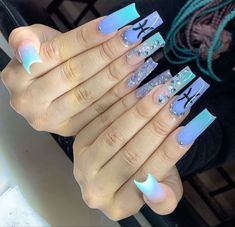 Gel Nail Art Designs, Her Nails, Long Acrylic Nails Coffin, Acrylic Nails Coffin Pink, Vacation Nails, Square Acrylic Nails, Heart Nails