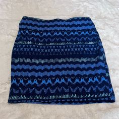 Super Cute Patterned Pencil Skirt Size Xs Soft Cotton Tight Hugging With Stretch Navy With Blue And Green Print Never Worn Like New Trendy Blue Mini Bottoms, Trendy Blue Mini Length Bottoms, Blue Fitted Mini Bottoms, Casual Stretch Mini Pencil Skirt, Blue Lined Mini Skirt For Night Out, Trendy Stretch Blue Skirt, High Waist Blue Mini Skirt For Night Out, Blue Mini Length Skort For Night Out, Blue Pencil Skirt For Night Out