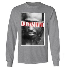 Tupac fans will love this All Eyes On Me album graphic long sleeve tee. Tupac fans will love this All Eyes On Me album graphic long sleeve tee. Crewneck Long sleevesFABRIC & CARE Cotton Machine wash Imported Size: XL. Color: Grey. Gender: male. Age Group: adult. Material: Cotton Blend. Tupac Clothing, Plus Size Baddie, Plus Size Baddie Outfits, All Eyez On Me, Eyes On Me, All Eyes On Me, Cut Sweatshirts, Sweatshirt Crewneck, Pretty Stuff