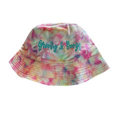 Customize these adorable tie dye bucket hats!  It's one size fits most. Approx.22 1/4 - 23 " (56.5 cm - 58.5 cm)  2.5  inches brim 1. Pick your font type 2. Pick your font color 3. Pick what you would like it to say **PLEASE LIST THE ABOVE IN THE PERSONALIZATION BOX! NOTE: Be very specific when listing how you want the text, layout and any puctuation on your item. For instance, if you would like it on multiple lines versus one line, let us know (order notes come over as a run on sentence so we don't know unless you specifically communicate this). Also, if there are multiple items in your order, please be specific in what text goes with what item. If these notes are not included- we will fit text proportinate to item and what looks best. Neon Tie Dye, Run On Sentences, Tie Dye Bucket Hat, Bachelorette Party Favor, Gift For Bridesmaids, Bright Sun, Text Layout, Hat Custom, Bachelorette Party Favors