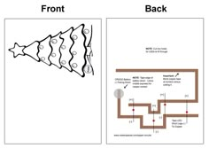 the diagram shows how to make a front and back view of a tree with no leaves