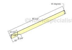 the measurements for an unfinished shelf