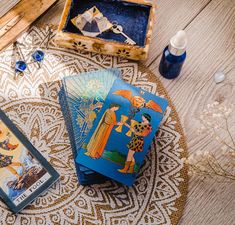 Traditional Tarot Cards With Guidebook, Rider Waite Tarot, Classic Tarot, Beautiful Tarot in Box, Blue Foil Tarot, Pretty Tarot Deck - Etsy