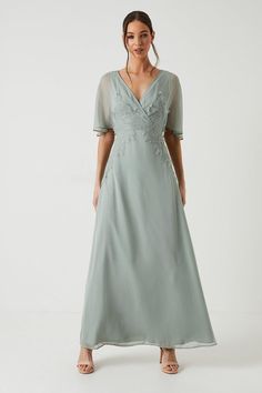 Discover Batwing Sleeve Lace Chiffon Bridesmaids Maxi Dress available to buy online at coastfashion.com. Available with quick delivery and easy return options. Shop now! Bridesmaids Maxi Dress, Mesh Bridesmaids Dress, Midi Bridesmaid Dress, Partywear Dresses, Lace Bridesmaids, Maxi Bridesmaid Dresses, Lace Chiffon, Bridesmaids Dress, Lace Bridesmaid Dresses