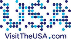 the logo for visa is shown in blue and black dots on a white background with text that reads visa, visit the usa com