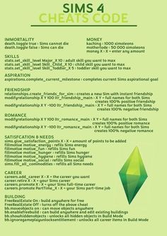 a green poster with the words, sims 4 cheapcodee on it