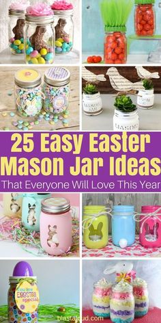 25 easy easter mason jar ideas that everyone will love this year