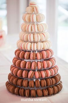 a stack of cookies sitting on top of a table