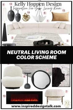 living room inspiration Living Room Inspo Modern, Room Inspo Modern, Neutral Living Room Paint, Neutral Living Room Colors, Cool Coffee Table, Statement Furniture Pieces, Living Room Ideas Bohemian, Living Room Decor Neutral, Cool Coffee