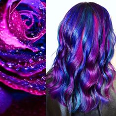 Estilista inspirada en naturaleza para crear cambios de look Dip Dye Hair, Hair Dye Colors, Hair Inspiration Color, Hair Color Dark, Mermaid Hair