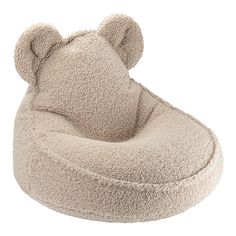 a teddy bear shaped chair on a white background