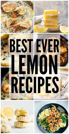 the best ever lemon recipes to make with fresh fruit and veggies for dinner or dessert