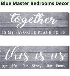 2 Pieces This is Us Our Life Our Story Home Wall Signs Decor Together Is My Favorite Place To Be Sign Rustic Wood Wall Entryway Plaque for Bedroom Living Room Decor, 4.7 x 13.8 Inch (Gray) Wooden Wall Art Decor, Couples Decor, Wooden Wall Signs, Signs Decor, Entryway Signs, Farmhouse Entryway, Rustic Wooden Sign, Rustic Wood Walls