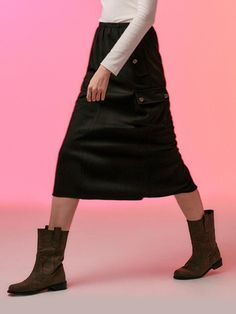 Composition : POLYESTER 100%Color : BLACK_ONE SIZECountry of Origin : KOREA Long Skirt, Autumn Fashion, The Originals, Clothes For Women, Black, Clothes, Color