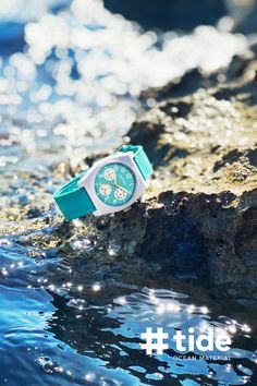 This Father's Day, elevate your gift-giving skills with Armitron's WAVE™ 40mm Teal upcycled fashion watch. A perfect blend of style, functionality, and eco-friendliness, this unique sport watch is crafted from ocean plastic, making it the ideal gift for environmentally conscious dads. Let your father make a bold statement while saving the planet. Shop Father's Day gifts, like the WAVE™ watch, at Armitron. Cool Watches For Women, Mens Watches Classy, Casual Watches Women, Watches Women Simple, Mens Watches Affordable, Mens Casual Watches, Pretty Watches, Mens Digital Watches, Sporty Watch