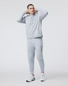 A fresh take on athleisure and a staple in your wardrobe, the Sunday Performance Joggers are premier in fit, function and soft stretch. This jogger style will keep you moving with less bulk around your ankles. | Vuori Sunday Performance Jogger Pants | Platinum Heather | Medium Vuori makes premium performance apparel inspired by the active Coastal California lifestyle; an integration of fitness, surf, sport, and art. Breaking down the boundaries of traditional activewear, we are a new perspective Go-dry Athleisure Activewear For Loungewear, Sporty Go-dry Activewear For Loungewear, Athleisure Sweatpants With Functional Drawstring For Workout, Athleisure Activewear With Functional Drawstring For Jogging, Sporty Activewear With Functional Drawstring For Jogging, Athleisure Activewear For Jogging With Drawstring, Athleisure Activewear With Relaxed Fit And Functional Drawstring, Athleisure Joggers With Moisture-wicking, Athleisure Workout Sweatpants With Functional Drawstring