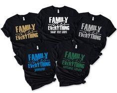 Custom Family Over Everything Shirt, Family Reunion Shirts, Making Memories Together T-shirt, Ain't No Family Like The One I Got Sweatshirt * Please review all size charts displayed in the product images. The sizing chart includes the measurements of one side of the shirt, not the circumference. * Sizing might differ 1" (+-) from brand to brand. We recommend you to size up of you're between two sizes. * We're working with different shirt brands based on the color/size availability. All shirts we Cute Family Shirt Ideas, Family T-shirts, Family Reunion T Shirt Ideas, Black Family Reunion Shirts, Family Reunion Shirts Designs Ideas, Funny Black Tops With Custom Text, Family Tee Shirts Ideas, Family Tshirt Ideas Matching Shirts, Family Tshirt Ideas