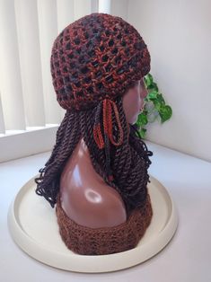 ** The items available are ready to ship, for other colors use other listings to order ** ► ITEM DESCRIPTION ITEM NAME: Earth Chocolate Mesh tam cap  ♦ Slightly E X P A N D A B L E to allow hair / braids / dreadlocks to be tucked inside ♦ Open mesh net structure ♦ Inner drawstring on the inside so it has a custom, snug, stretch-proof fit.  ► MATERIALS Made of 100% colorfast acrylic yarn ► CARE INSTRUCTIONS ♦ Hand wash and Air dry ► CUSTOM OPTIONS ♦ If you would like custom options not shown in the drop down menus, please send a message first before ordering to avoid order cancellations. A new listing may be created for you to order from according to what you request or additional payment may be requested for the current listing you are ordering from.  ♦ You can choose the base color, selec Cap Crochet, Braided Dreadlocks, Beige Hat, Purple Party, Mesh Netting, Beanie Cap, Mesh Cap, Crochet Stuff, Party Design