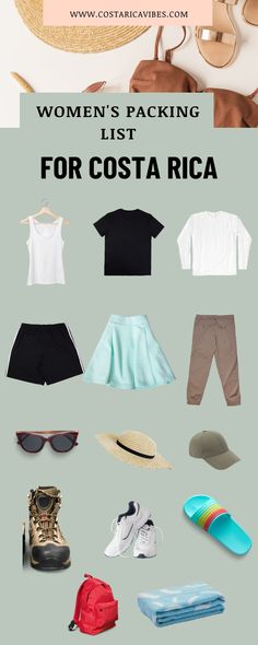 women's packing list for costa rica