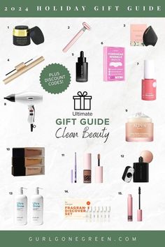 If you need clean beauty gift ideas, this holiday gift guide is for you. From makeup and skincare to hair products and other hair care, there are a lot of great gifts for her on this list. You’ll definitely be able to find gifts under $50 on this gift guide for her, especially with the discount codes I’ve got for you! Check it out!