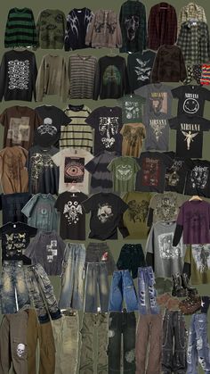 Alt Christmas List, Midwestern Emo Fashion, Grunge Wishlist, Grunge Capsule Wardrobe, Goblincore Outfits, Grunge Shirts, Grunge Fits, Silly Clothes, Grunge Clothes