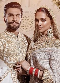 White Lehenga for wedding, Celebrity Wedding, Couples Royal Portrait, Indian Bollywood Brides, Indian Royal COuples Deepika Ranveer, Comer See, Mumbai Wedding, Bollywood Wedding, Ranveer Singh, Shah Rukh Khan, Bollywood Stars, Deepika Padukone