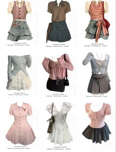 Y2k Outfits Feminine, Korean Dress Names Style Types Of, Chinese Feminine Fashion, Y2k Outfits Chinese, Acubi Fashion Yesstyle, Outfit Korean Style, Classy Summer Outfits, Ulzzang Fashion, Simple Trendy Outfits