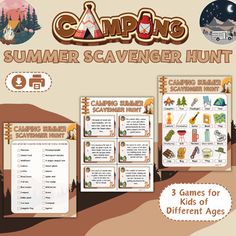 camping scavenger hunt for kids