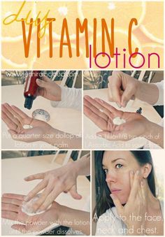 Learn how you can utilize the brightening powers of vitamin C by incorporating this easy DIY vitamin C lotion into your natural beauty routine! Natural Beauty Routine, Diy Skin Care, Diy Skin, Homemade Beauty Products, Simple Skincare, Skin Care Regimen, Anti Aging Skin Care