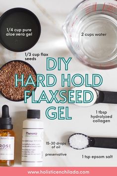 Flax Gel, Diy Flaxseed Gel, Flaxseed Gel Recipe, Homemade Hair Gel, Hair Gel Recipe, Diy Hair Spray, Frizzy Curls, Flaxseed Gel, Pure Aloe Vera Gel