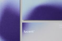 two business cards with the word lucent on them