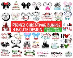 disney christmas bundle svg designs