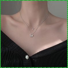 [PaidAd] A Chain So Dainty, Butterfly So Blooming, And The Little Stones So Shiny Can Turn All The Attraction Towards Your Delicate Features.The Double Layered Style Of This Butterfly Necklace Silver Choker Is Perfect For Enhancing The Beauty Of Your Neck And Collar Bones Like No Other.What YouLl Get:Gorgeous Necklace: The Pretty Silver Butterfly Pendant Necklace Looks So Stunning That You Would Never Want To Remove It.Everyday Wear: Style Your Ootd #womennecklace Butterfly Necklace Silver, Dainty Butterfly, Layered Style, Delicate Features, Butterfly Pendant Necklace, Silver Choker, Layer Style, Silver Butterfly