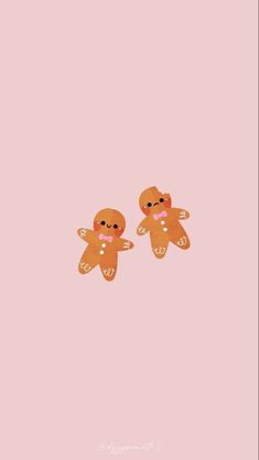 Two adorable gingerbread cookies with pink bows on a light pink background, perfect for a minimalist and playful holiday phone wallpaper. Pink Christmas Aesthetic Wallpaper Iphone, Cute Christmas Widgets Aesthetic, Christmas Lockscreen Aesthetic Simple, Navidad Wallpapers Aesthetic, Wallpaper Aesthetic Navidad, Cute Christmas Wallpapers Aesthetic Iphone, Christmas Wallpaper Iphone 11, Cute Christmas Backgrounds For Iphone, Merry Xmas Wallpaper