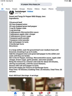 an image of a recipe on the app