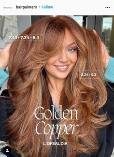 Apricot Copper Hair, Ashy Blonde Copper Hair, Bronzed Copper Hair, Ash Copper Hair Color, Amber Blonde Hair Color, Cooper Gold Hair, Faded Copper Hair, California Copper Hair, Golden Copper Brown Hair