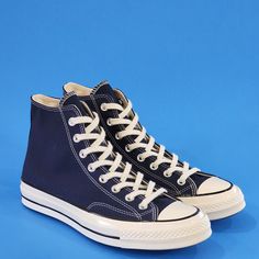 Converse Chuck 70 Hi High Top Obsidian Blue Dark Navy Canvas Unisex Sneakers 164945c Nwt Size Guide: Men's 9 - Women's 11 Mpn: 164945c Brand New With Box. 100% Authentic! More Cushioning, Tougher Canvas, Same Versatility. The Chuck 70 High Top Is Built Off Of The Original 1970s Design, With Premium Materials And An Extraordinary Attention To Detail, With Added An Extra Cushy Insole For Arch Support And Stability. Canvas Upper Is Lightweight And Durable. The Timeless Silhouette You Know And Love. Classic Blue High-top Sneakers With Contrast Sole, Navy Sneakers With Rubber Sole For Streetwear, Navy Streetwear Sneakers With Rubber Sole, Navy Low-top Sneakers With Boost Midsole, Navy Sneakers With Boost Midsole And Round Toe, Classic Blue Sneakers With Rubber Sole, Navy Streetwear Sneakers, Navy Sneakers With Laces For Streetwear, Classic Navy Sneakers With Round Toe