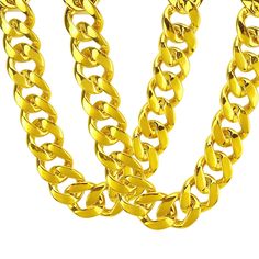 PRICES MAY VARY. Cool Chunky Necklace: Our chunky turnover chain can be worn directly on the neck, it can make you charge fashionable and interesting. Premium Quality: The big gold chain is made of safe plastic, which is skin-friendly, does not easy to fade, is high polished finish and smooth. This gold chain necklace is strong and durable. Separable Design: Our plastic gold costume chain is adjustable and separable. It can be adjusted according to your different needs. The hip hop chain surface Big Gold Chains, 90s Necklace, Hip Hop Chains, Gold Costume, Chain For Men, Hip Hop Artists, Chain Silver, Chunky Necklace, Gold Collection