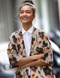 Look Kimono, Kimono Style Jacket, 일본 패션, Mode Kimono, African Prints, Kimono Jacket