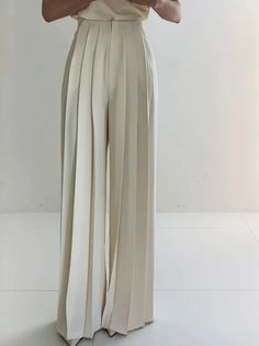 Old Money Straight Leg Textured Pants | stylewe High Waisted Wide Leg Pants, Sewing Things, High Waist Wide Leg Pants, Maxi Robes, Pantalon Large, Looks Chic, Maxi Skirts, Mode Inspo