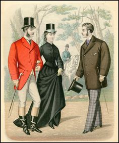 Gentleman's Magazine of Fashion, 1876. Late 19th Century Fashion, Victorian Mens Clothing, Historical Nonfiction, Victorian Romance, Period Clothing