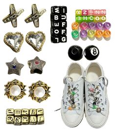 PRICES MAY VARY. Packing List:You will get shoelaces charm fashion decoration,large aperture jewelry and bedazzler rhinestones,these shoelaces charm look simple and elegant,are embellished with attractive rhinestones,which can glitter under the light and reflect a charming bright luster. Durable To Use:These shoelace clips decorations charms are made of alloy,metal,rhinestones and faux pearl,lightweight,not easy to fade or break, suitable for long time wearing. Make Your Shoes Unique:DIY your ch Shoe Lace Charms Diy, Custom Shoe Laces, Shoe Decorations Diy, Sneaker Charms, Shoelace Charms, Shoe Decoration, Shoes Unique, Shoes Stand, Fashion Decoration