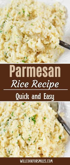 parmesan rice recipe is an easy and delicious side dish that's ready in under 30 minutes