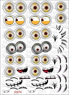 an assortment of eyes with different shapes and sizes, including the eyes in each eye