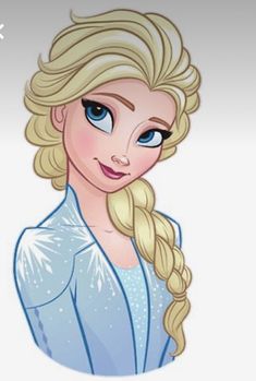 an image of a frozen princess with blue eyes