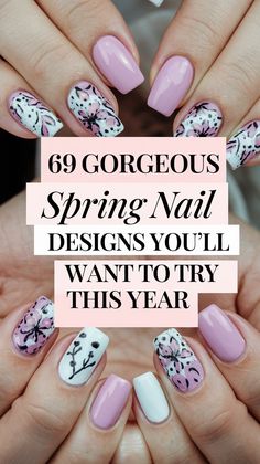 Pretty Nail Art Designs, Pretty Nail Art, Spring Nail, Nail Designs Spring, Fall Nail Designs, Blooming Flowers