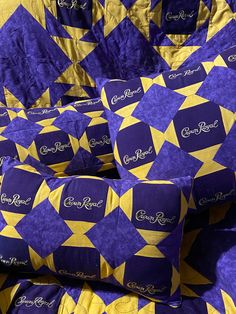 Pillows set of 3 Crown Royal Bags Ideas Projects, Crown Royal Bags Ideas Diy, Crown Royal Diy, Quilting Fabric Projects, Crown Royal Crafts, Crown Royal Quilt, Crown Royal Bags, Royal Costume, Start Sewing