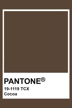 the pantone color is brown and white